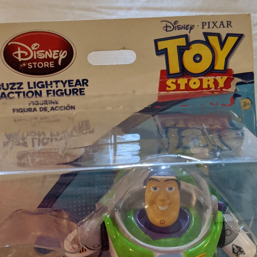 Rare Toy Story Buzz Lightyear Action Figure Figurine Pack Bonus Chuckles Head